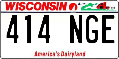 WI license plate 414NGE