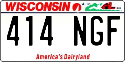 WI license plate 414NGF