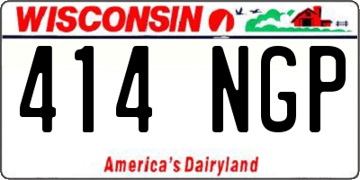 WI license plate 414NGP