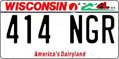 WI license plate 414NGR