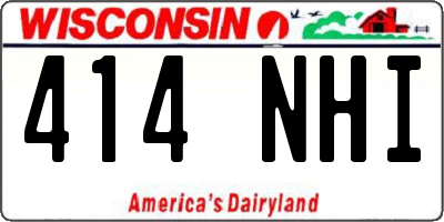 WI license plate 414NHI