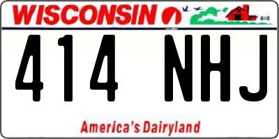 WI license plate 414NHJ