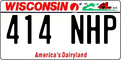 WI license plate 414NHP