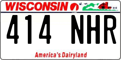 WI license plate 414NHR