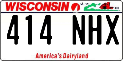 WI license plate 414NHX