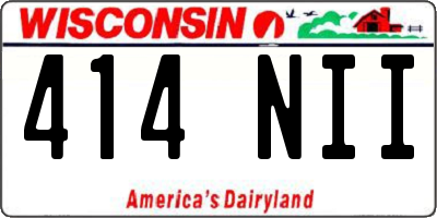 WI license plate 414NII