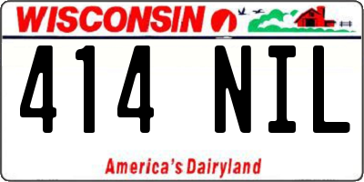 WI license plate 414NIL