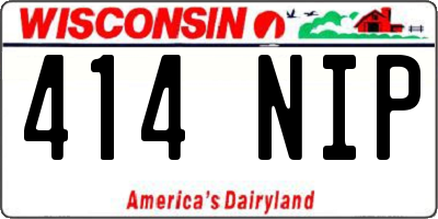 WI license plate 414NIP