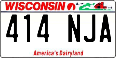 WI license plate 414NJA