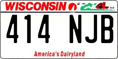 WI license plate 414NJB