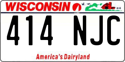 WI license plate 414NJC