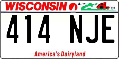 WI license plate 414NJE