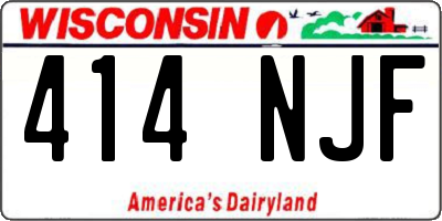 WI license plate 414NJF