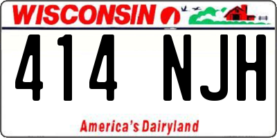 WI license plate 414NJH