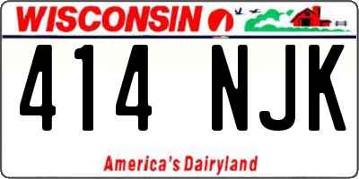 WI license plate 414NJK