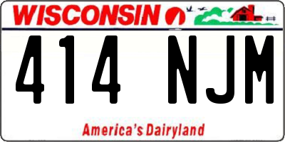 WI license plate 414NJM