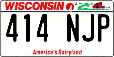 WI license plate 414NJP