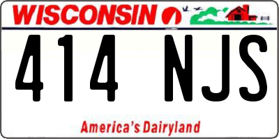 WI license plate 414NJS