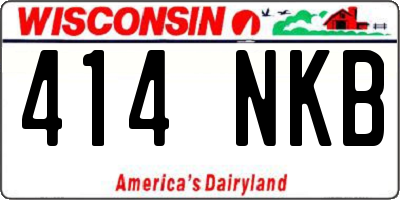 WI license plate 414NKB