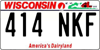 WI license plate 414NKF