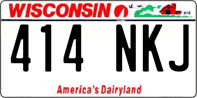 WI license plate 414NKJ