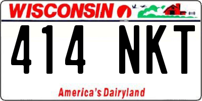 WI license plate 414NKT