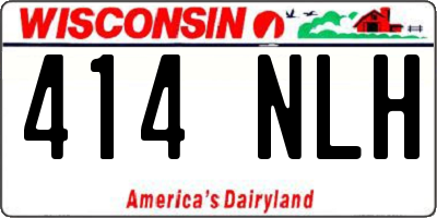 WI license plate 414NLH