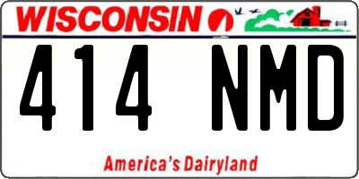 WI license plate 414NMD