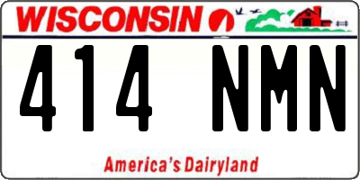 WI license plate 414NMN
