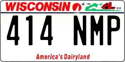 WI license plate 414NMP