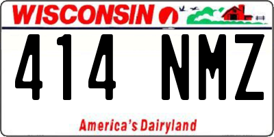 WI license plate 414NMZ
