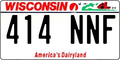 WI license plate 414NNF