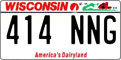 WI license plate 414NNG