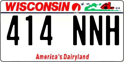WI license plate 414NNH