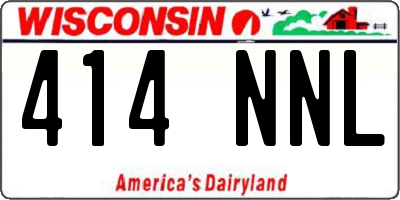 WI license plate 414NNL