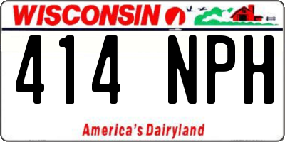 WI license plate 414NPH