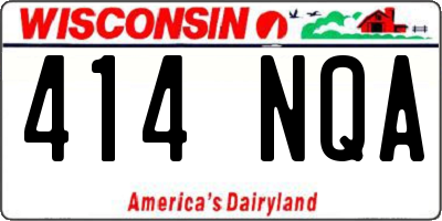 WI license plate 414NQA