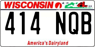 WI license plate 414NQB