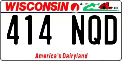 WI license plate 414NQD