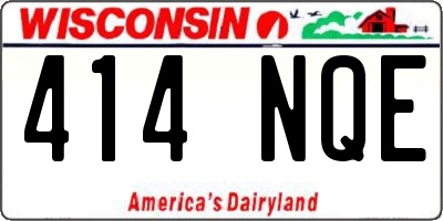 WI license plate 414NQE