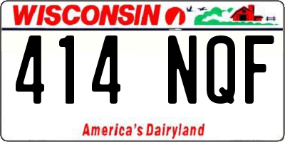 WI license plate 414NQF