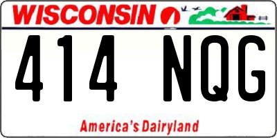 WI license plate 414NQG