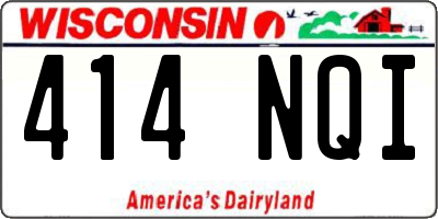 WI license plate 414NQI