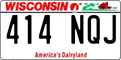 WI license plate 414NQJ