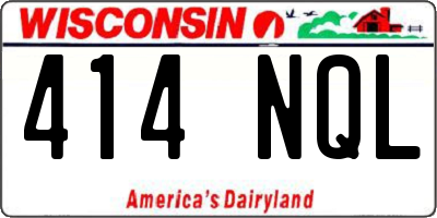 WI license plate 414NQL