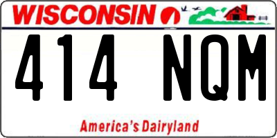 WI license plate 414NQM