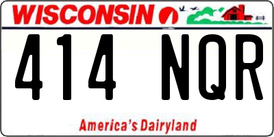 WI license plate 414NQR