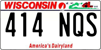 WI license plate 414NQS