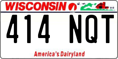 WI license plate 414NQT