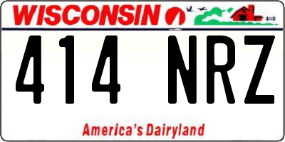 WI license plate 414NRZ